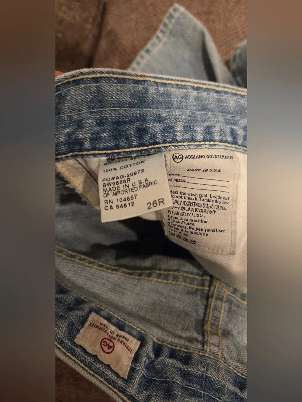 Adriano Goldschmied Piper Crop Jeans / 26R